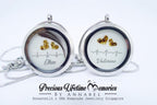 Triple Inclusion Heartbeat Glass Locket