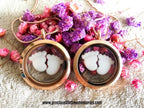 Mighty Feet Breastmilk Gems Glass Locket