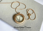 Mighty Feet Breastmilk Gems Glass Locket