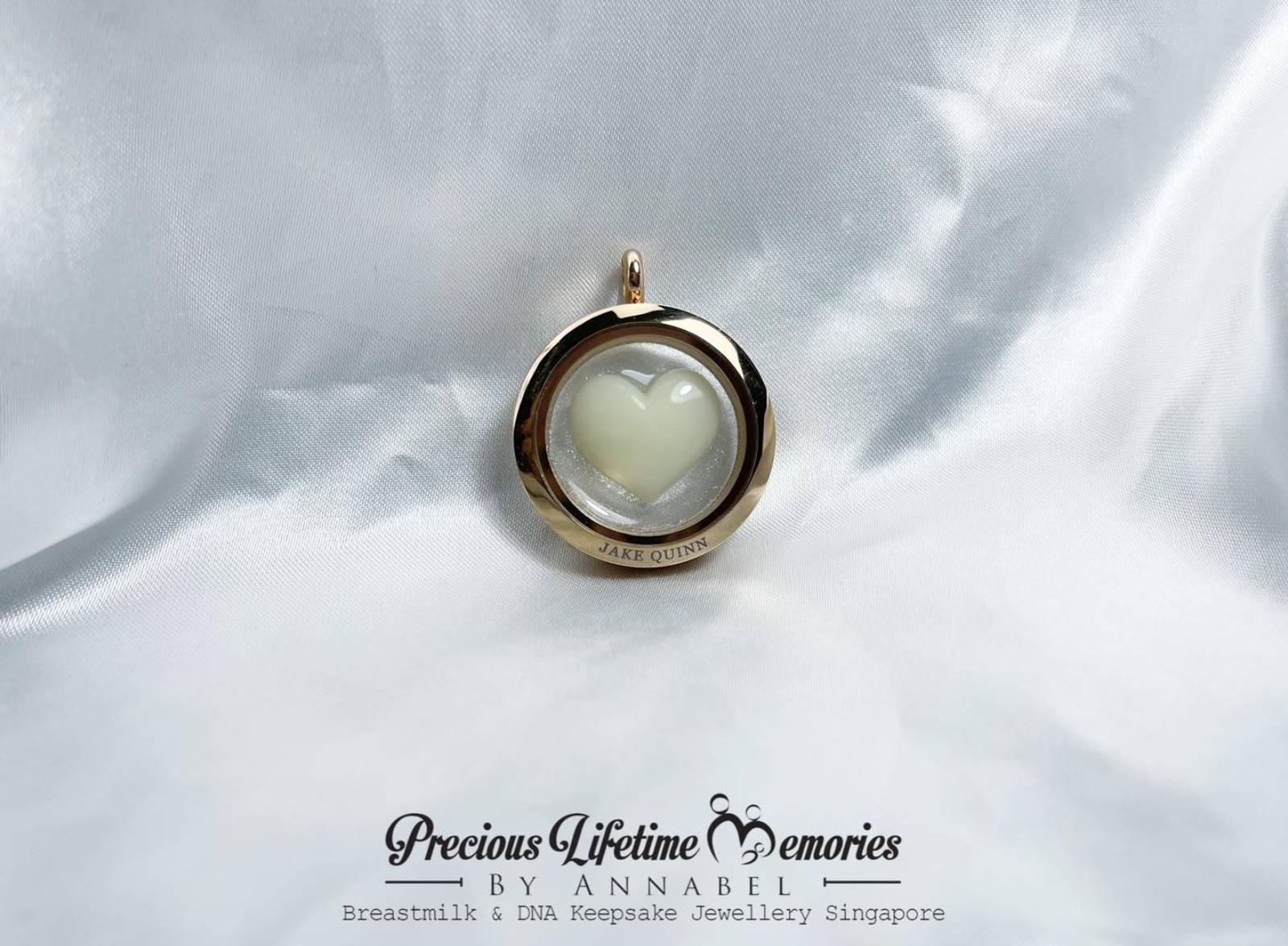 Mighty Love Breastmilk Gems Glass Locket
