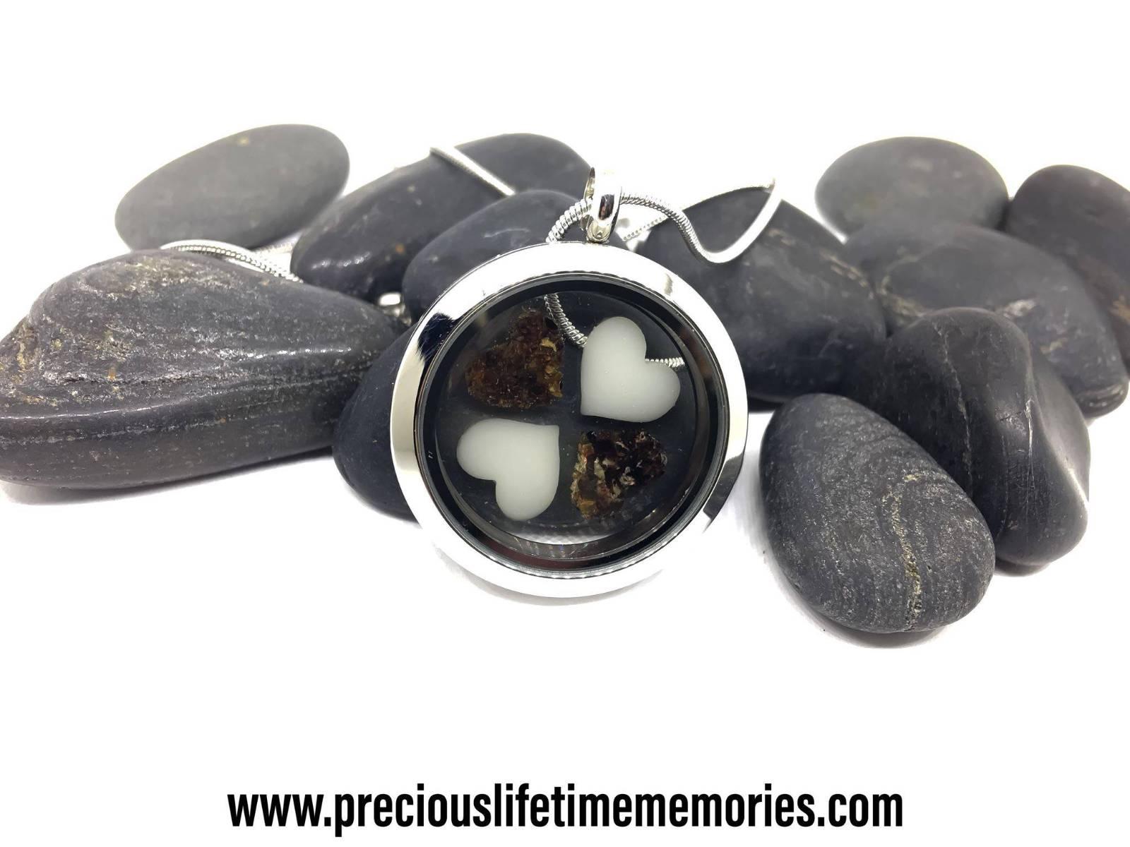 Triple Inclusion Clover Loves Glass Locket