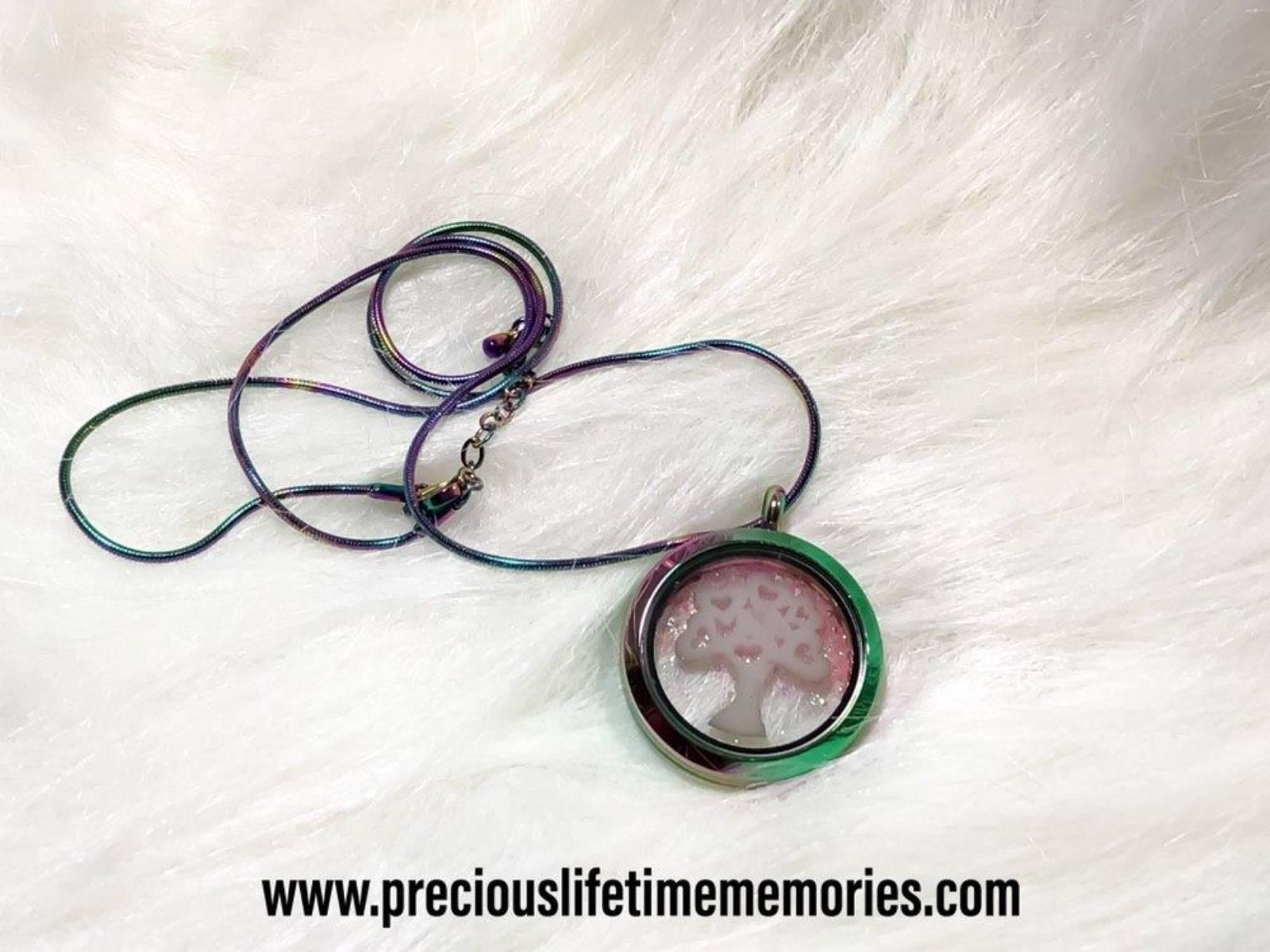 Tree Of Love Breastmilk Fairy Dust Glass Locket