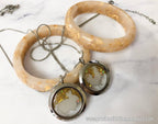 Chinese Zodiac Breastmilk Gems Falling Glitter Glass Locket