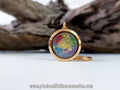 Breastmilk Rainbow Flakes Glass Locket