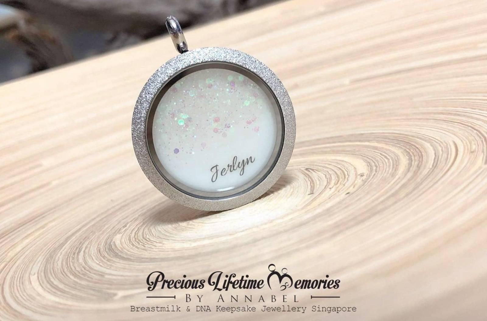 Fairy Dust Breastmilk Glass Locket