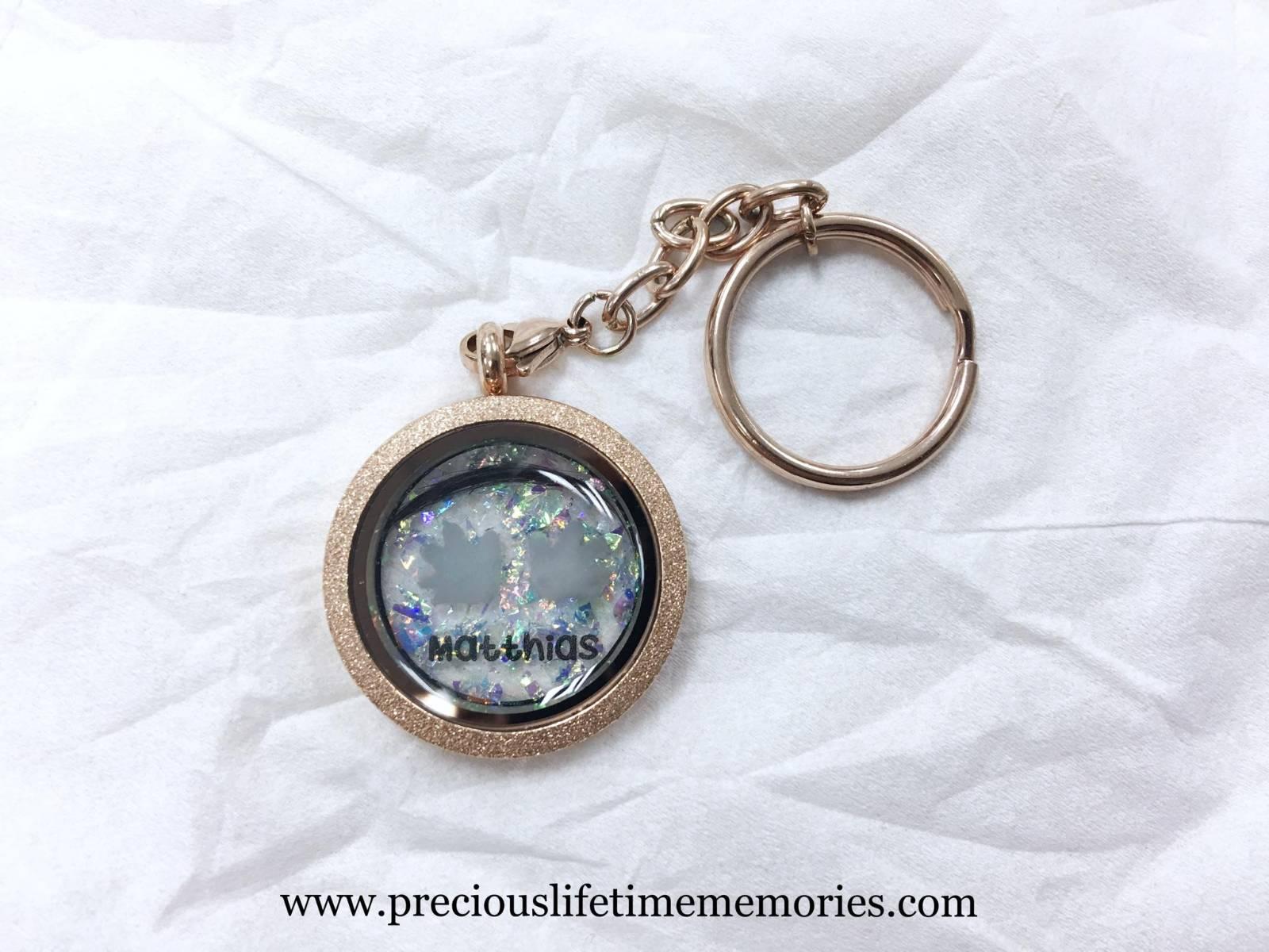Tiny Hand Breastmilk Gems Glass Locket