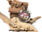 Triple DNA Loves Gem Falling Glitters Glass Locket