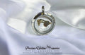 Triple Inclusion Mini Initial Glass Locket