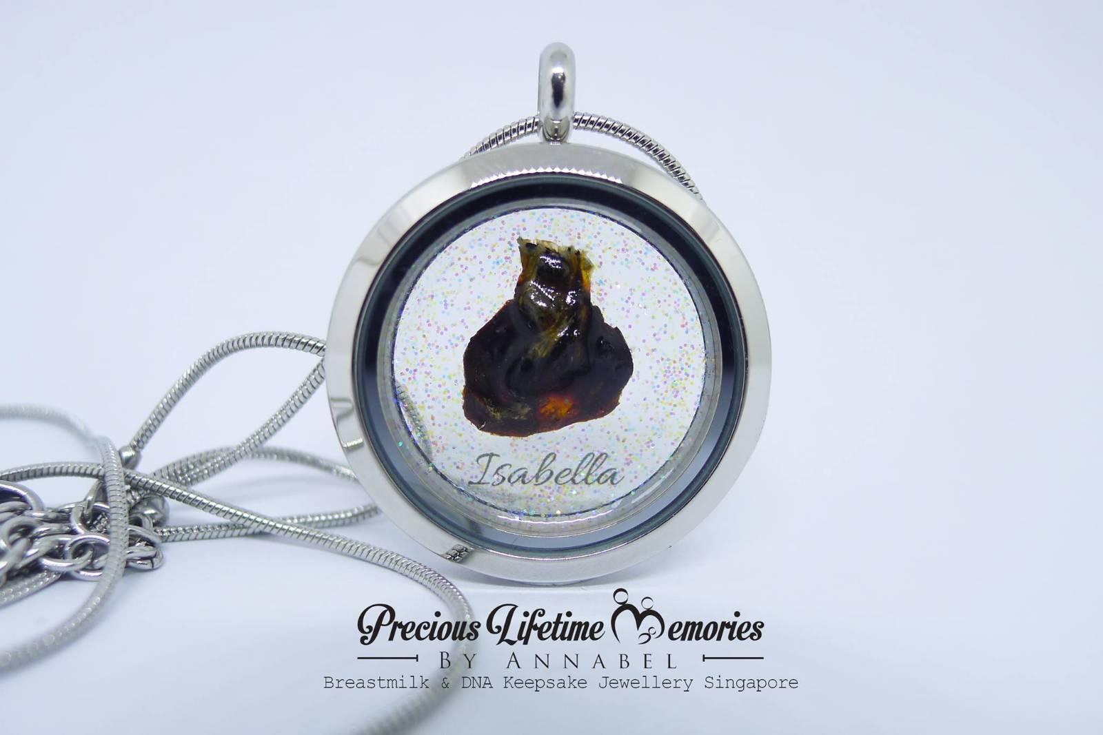 Full Umbilical And Hair Cord Glass Locket