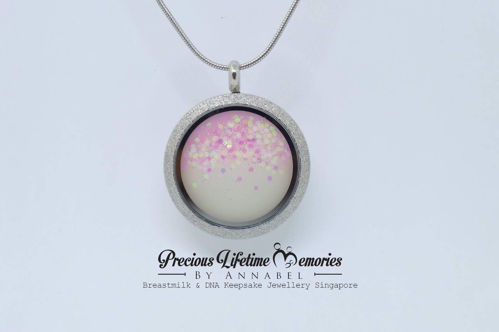 Fairy Dust Breastmilk Glass Locket