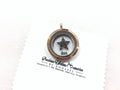 Triple Inclusion Star Gem Glitters Glass Locket
