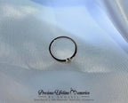 18K Gold Cremation Ashes Classic Dainty Ring