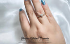 18K Gold Cremation Ashes Princess Heart Ring