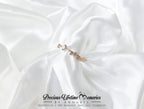 18K Gold Memorial Ash Modern Dainty Stacking Ring