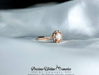 Vintage Sunflower Breastmilk Ring (S925)