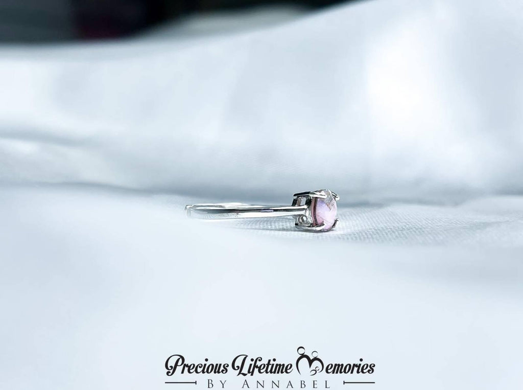 18K Gold Classic Round Breastmilk Ring