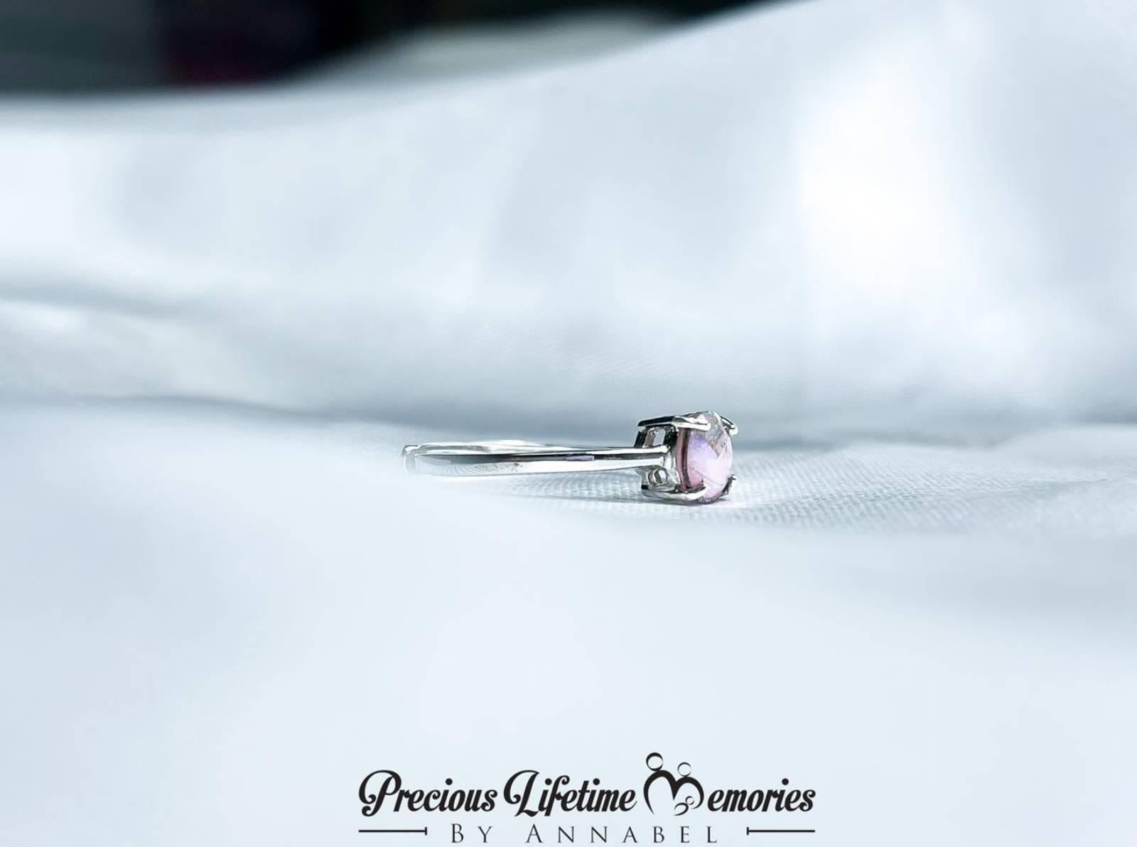 18K Gold Classic Round Breastmilk Ring
