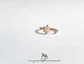 18K Gold Petite Cross Breastmilk Ring