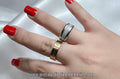 Stainless Steel Micro Glitters Breastmilk Ring