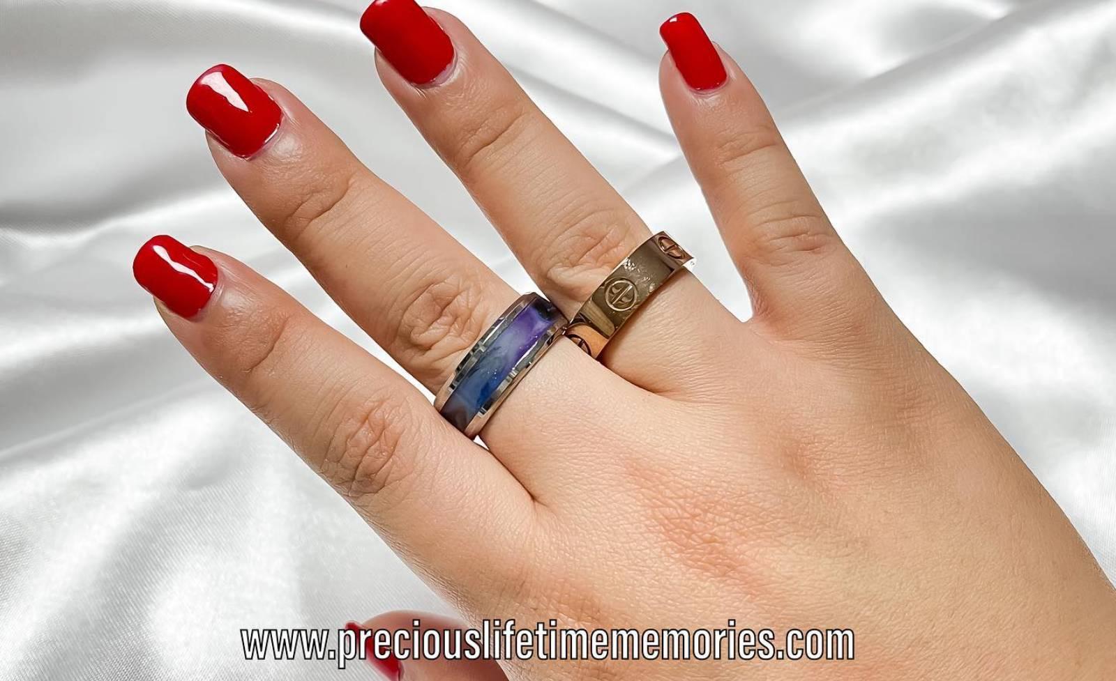 Stainless Steel Galaxy Breastmilk Ring