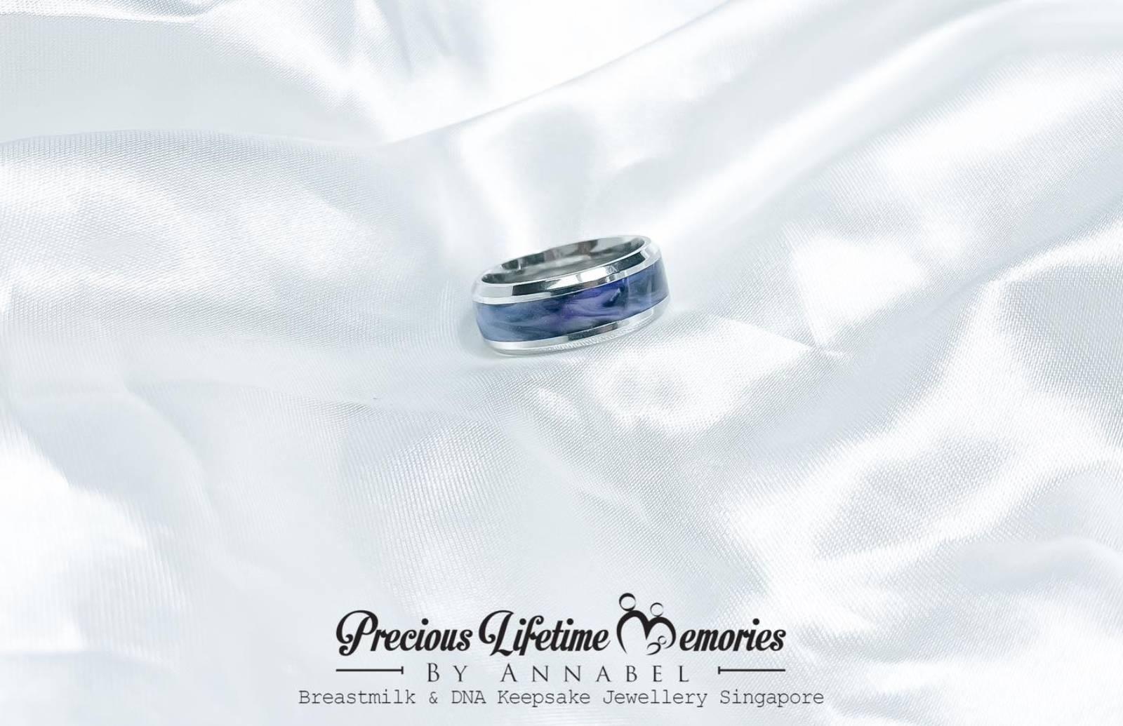 Stainless Steel Galaxy Breastmilk Ring