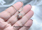 Le Carré Breastmilk Shimmer With Foil Necklace (S925)