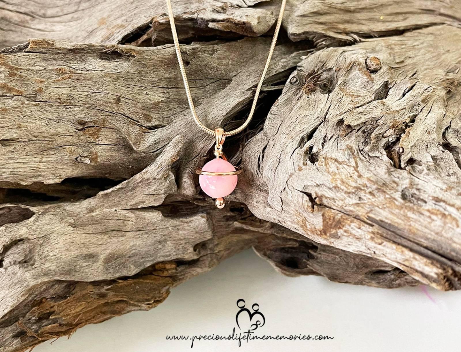 Galaxy Pearl Sparkling Flakes Breastmilk Necklace (S925)