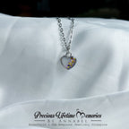 Golden Lilac Breastmilk Heart Pendant/Dangle Charm (10mm)