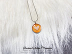 Pet Cremation Ashes Heart Glitters Necklace (18mm)