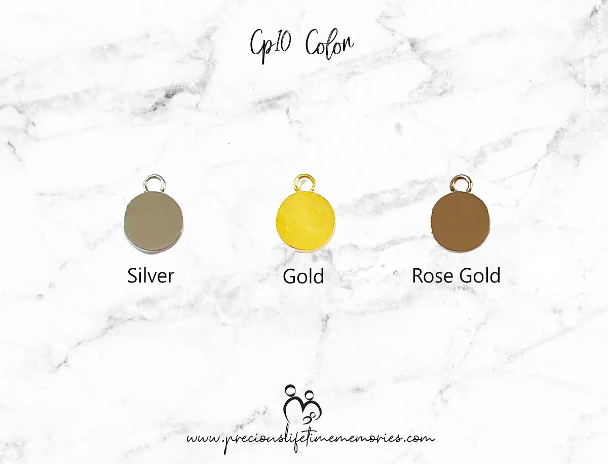 Memorial Pet Fur Glitter Keepsake Pendant (10mm)
