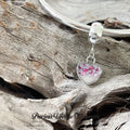 Rose Stardust Breastmilk Heart Pendant/Dangle Charm (10mm)