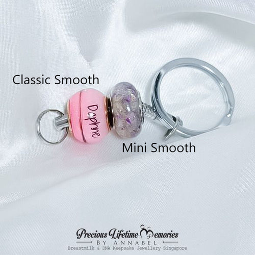 2in1 Breastmilk And Umbilical Cord Fragment European Bead Charm