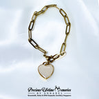 Breastmilk Heart Eternal Link Bracelet (16mm)