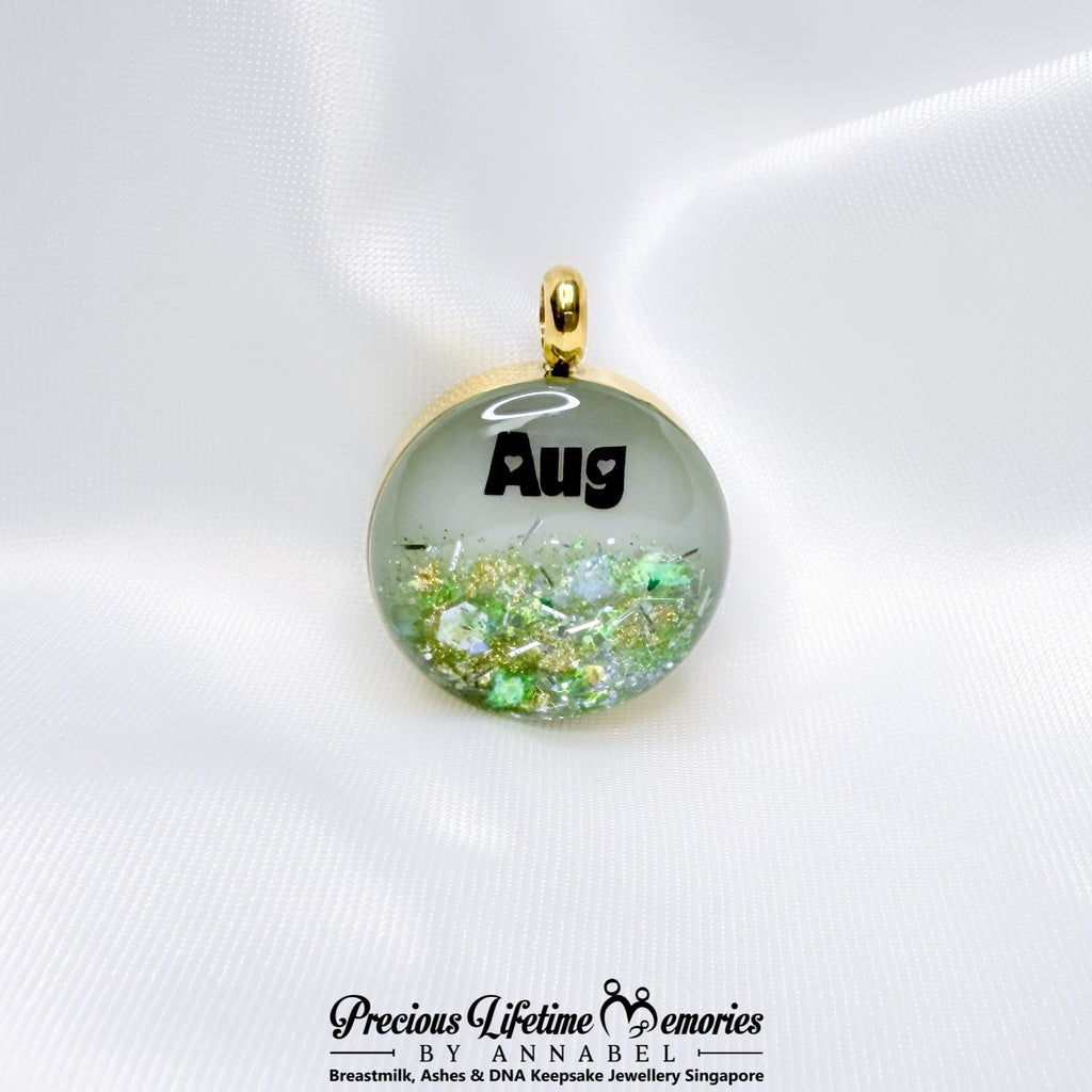 Precious Birthstone Collection Breastmilk Pendant (16mm)