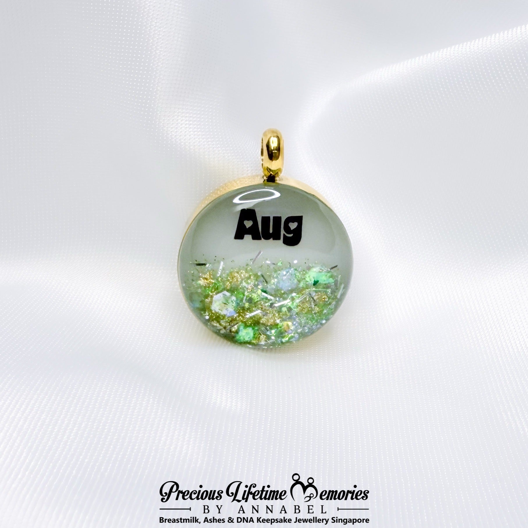 Precious Birthstone Collection Breastmilk Pendant (16mm)