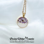 Moonlit Lavender Breastmilk Pendant (18mm)