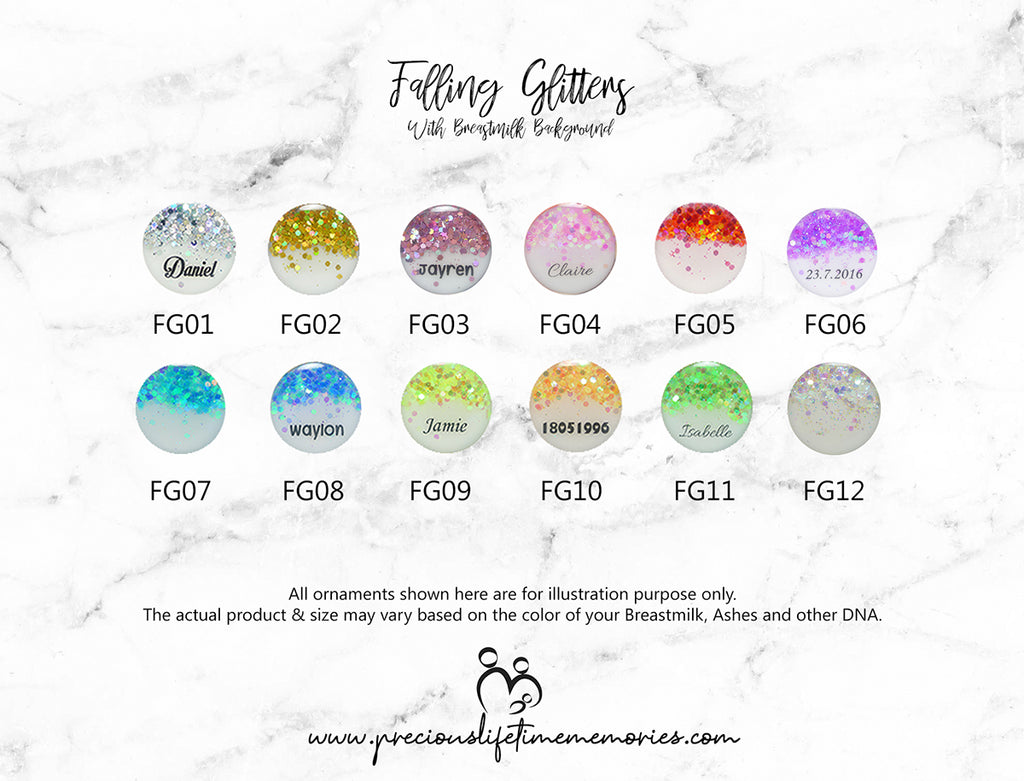 Fairy Dust Breastmilk Cufflink (18mm)