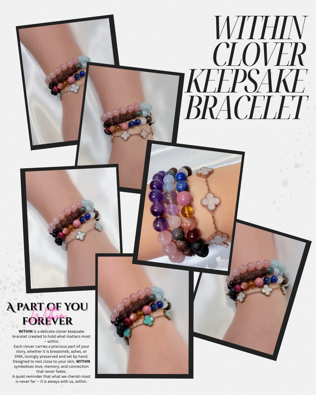 Within Clover Keepsake Bracelet