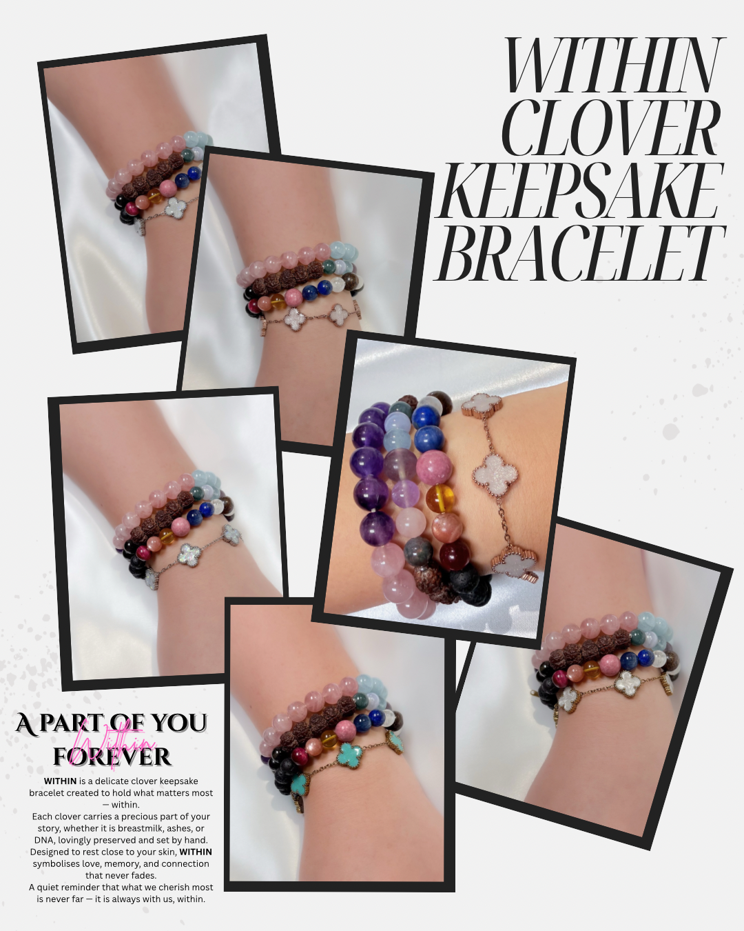 Within Clover Keepsake Bracelet