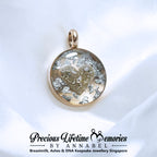 Cremation Heart Ashes Foil Pendant (18mm)