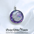 Cremation Ashes Moonlit Memories Necklace (18mm)