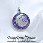 Cremation Ashes Moonlit Memories Necklace (18mm)