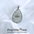 Cremation Classic Full Ashes Glitter Waterdrop Pendant (25mm)
