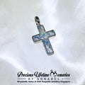 Memorial Ashes Cross PM Flakes Pendant