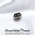 Memorial Ash Black Gold Galaxy European Bead Charm