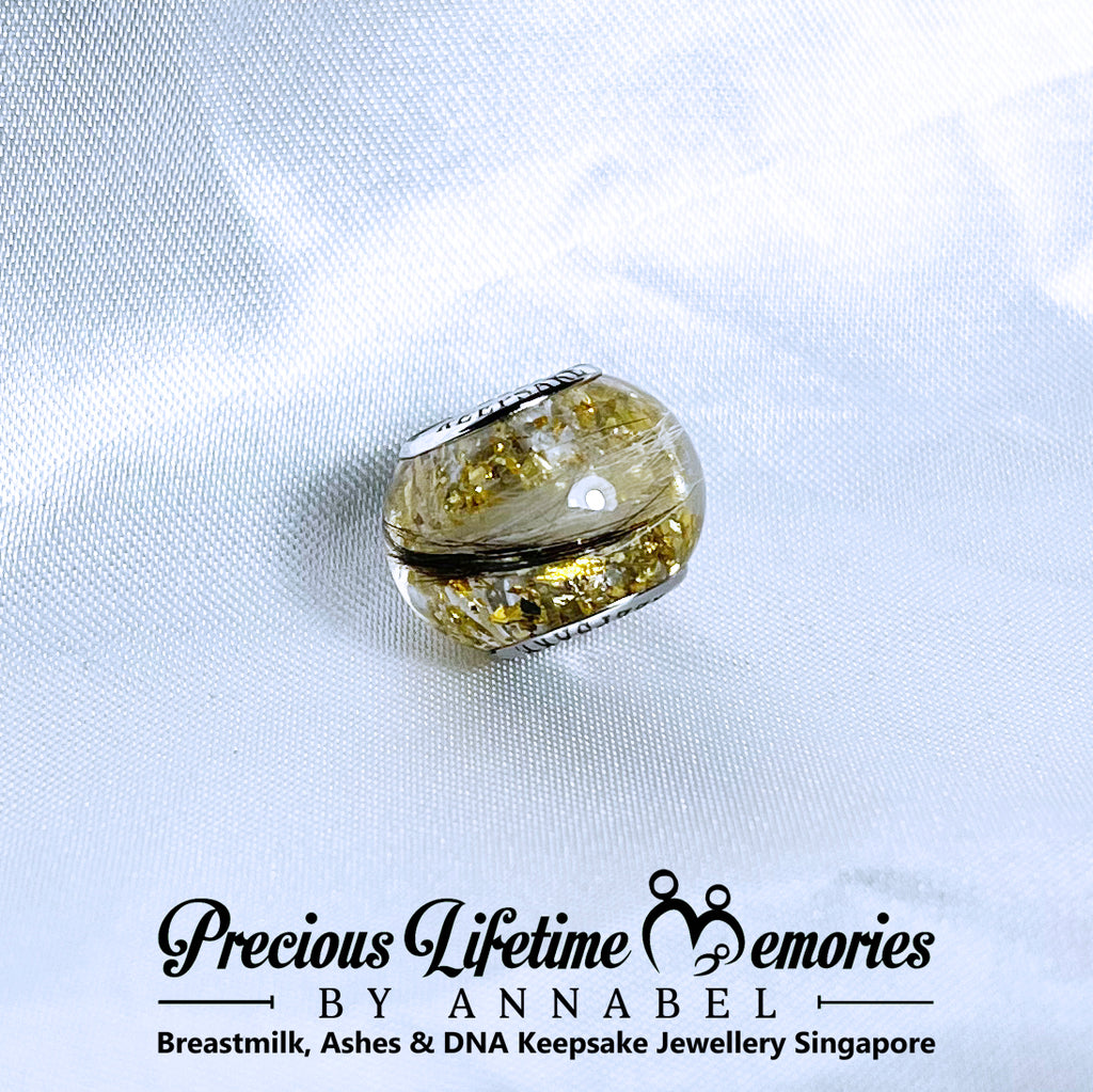 Memorial Ash Foils European Bead Charm