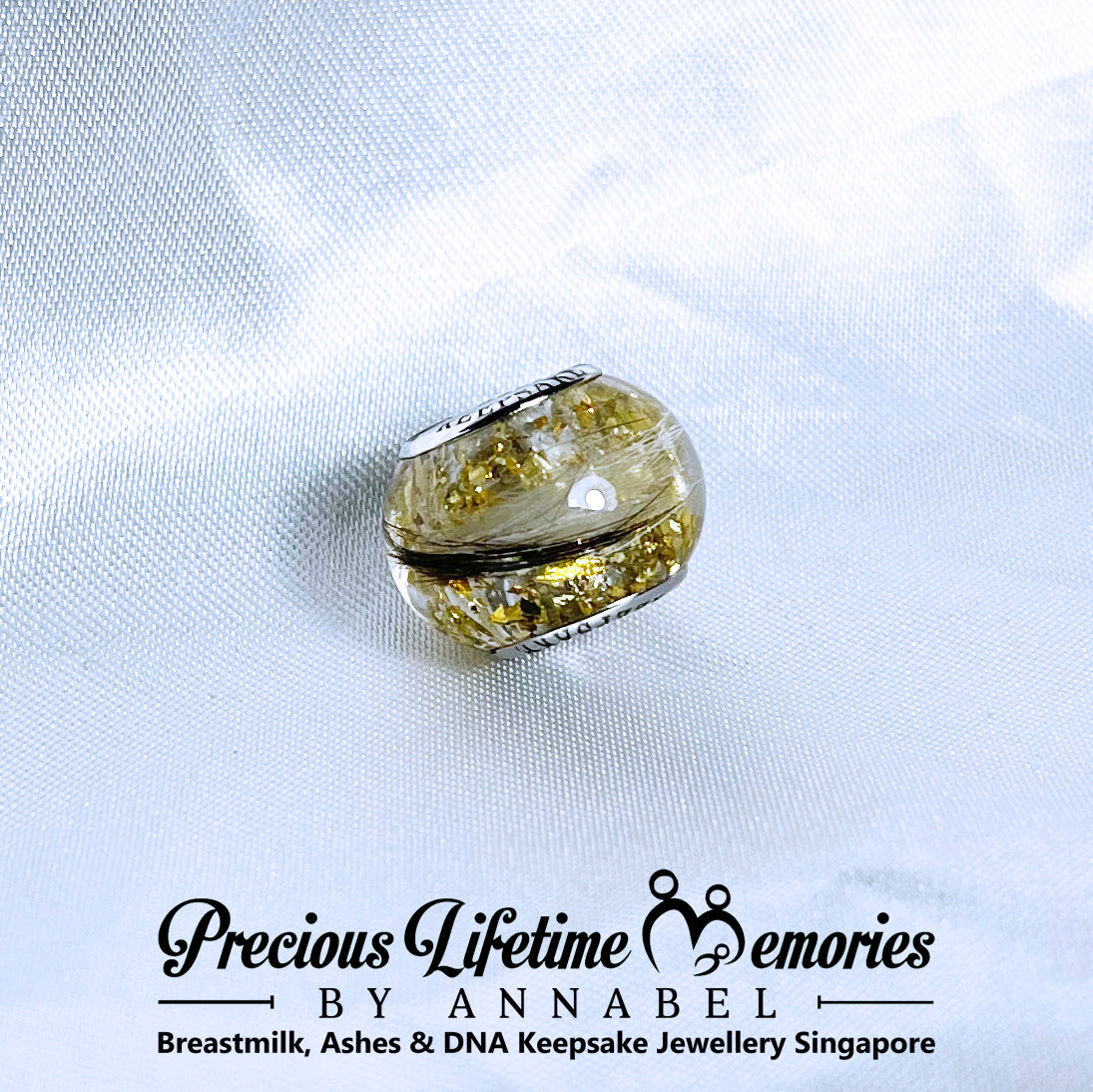 Memorial Ash Foils European Bead Charm