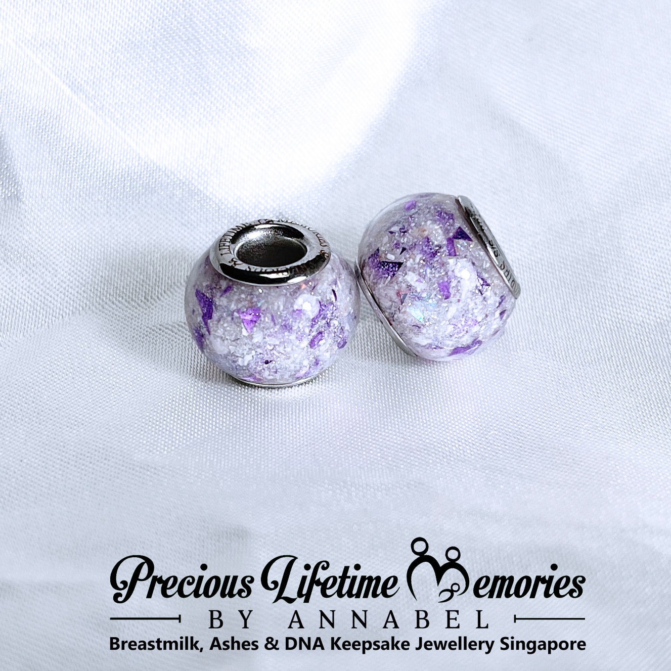 Memorial Ash PM Flakes European Bead Charm