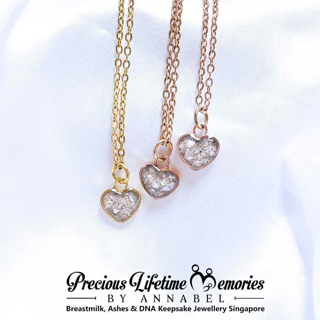 Cremation Classic Ashes Heart Pendant/Charm (10mm)