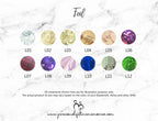 Cremation Bone Fragments Metallic Petals Stainless Steel Ear Stud (8mm)